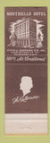 Matchbook Cover - Monticello Hotel Charlottesville VA