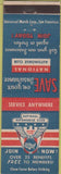 Matchbook Cover - National Automobile Club blue