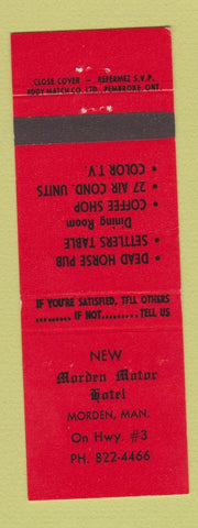 Matchbook Cover - New Morden Motor Hotel MB