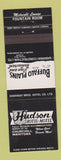 Matchbook Cover - Hudson Hotel Motel Churchill MB