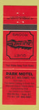 Matchbook Cover - Park Motel Hope BC
