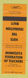 Matchbook Cover - Minnesota Federation of Teachers St Paul MN