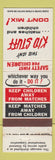 Matchbook Cover - Keep Kids Away From Matches