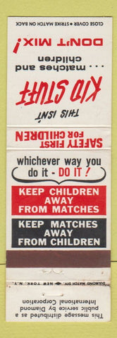 Matchbook Cover - Keep Kids Away From Matches