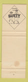 Matchbook Cover - Safety Monsanto Texas City TX