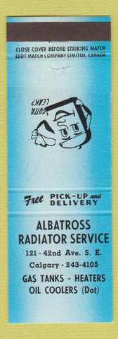 Matchbook Cover - Albatross Radiator Service Calgary AB BLUE