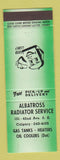 Matchbook Cover - Albatross Radiator Service Calgary AB GREEN