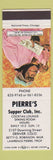 Matchbook Cover - Pierre's Supper Club Denver Colorado