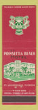 Matchbook Cover - Poinsettia Beach Hotel Fort Lauderdale FL