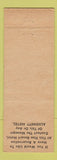 Matchbook Cover - Poinsettia Beach Hotel Fort Lauderdale FL