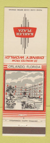 Matchbook Cover - Kahler Plaza Orlando FL