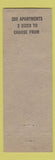 Matchbook Cover - Yacht Basin Apartments Clearwater Beach FL