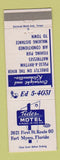 Matchbook Cover - Tides Motel Fort Myers FL