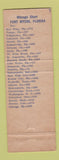 Matchbook Cover - Tides Motel Fort Myers FL