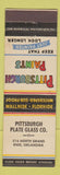 Matchbook Cover - Pittsburgh Paints Plate Glass Enid OK
