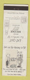 Matchbook Cover - Heinz 57 Ketchup cartoon