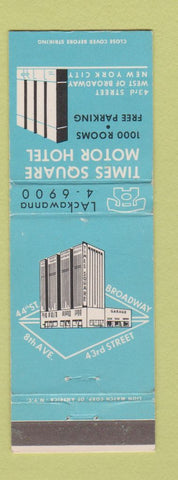 Matchbook Cover - Times Square Motor Hotel New York City WEAR