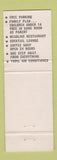 Matchbook Cover - Times Square Motor Hotel New York City WEAR