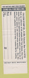 Matchbook Cover - Stamp Offer 26 Old Time Stamps Falconer NY