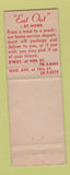 Matchbook Cover - Stark's Fine Foods New York City WEAR