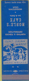 Matchbook Cover - Noble's Cafe Middletown CA blue