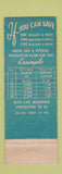 Matchbook Cover - Henry Reed Ainco Insurance Hot Springs AR