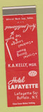Matchbook Cover - Hotel Lafayette Buffalo NY