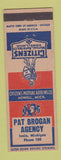 Matchbook Cover - Citizens Mutual Insurance Pat Brogan Ionia MI