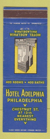 Matchbook Cover - Hotel Adelphia Philadelphia PA