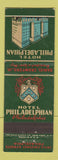 Matchbook Cover - Hotel Philadelphia Philadelphia PA