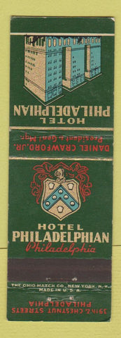 Matchbook Cover - Hotel Philadelphia Philadelphia PA