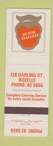 Matchbook Cover - Festival House Rozelle Australia WEAR