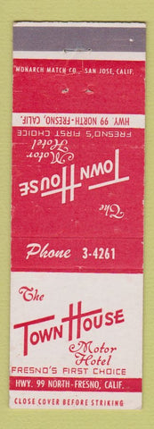 Matchbook Cover - The Town House Motor Hotel Fresno CA