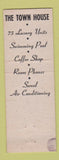 Matchbook Cover - The Town House Motor Hotel Fresno CA