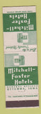 Matchbook Cover - Mitchell Foster Hotels Ottumwa IA