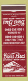 Matchbook Cover - Davis Bros Motor Lodges Cafeterias