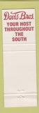 Matchbook Cover - Davis Bros Motor Lodges Cafeterias