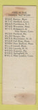 Matchbook Cover - Yankee Network Radio WORN