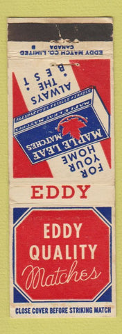 Matchbook Cover - Eddy Quality MATches WEAR