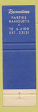 Matchbook Cover - Fort Hamilton Officers Mess