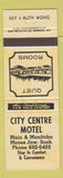 Matchbook Cover - City Centre Motel Moose Jaw SK