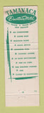 Matchbook Cover - Tamanaca Motel New Orleans LA