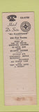 Matchbook Cover - Hotel DeSoto St Louis MO WEAR