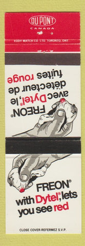 Matchbook Cover - Freon Dytel DuPont Canada