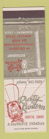 Matchbook Cover - Rusty Lantern Restaurant Beaumont CA