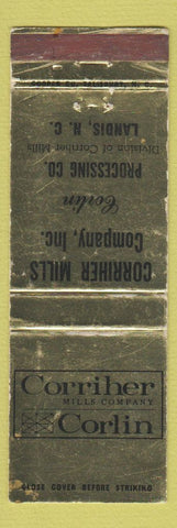 Matchbook Cover - Corriher Mills Company Landis NC WEAR
