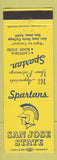 Matchbook Cover - San Jose State Spartans San Jose CA
