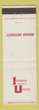 Matchbook Cover - Indiana Memorial Union University Bloomington IN