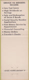 Matchbook Cover - Mather Federal Credit Union