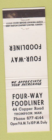 Matchbook Cover - Four Way Foodliner Thomson MB WEAR